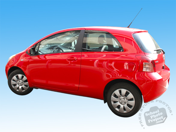Toyota Yaris, red car, auto, automobile, transportation, free foto, free photo, stock photos, picture, image, free images download, stock photography, stock images, royalty-free image