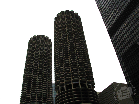 Marina Towers, Chicago landmark, skyscraper, architecture, building, photo, free photo, stock photos, royalty-free image