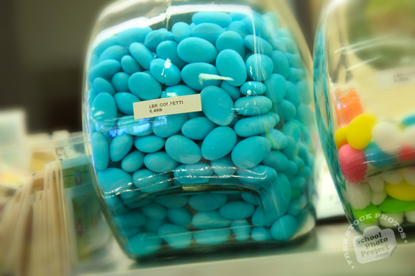 blue candy, candy jars, confetti candies, sweets, candy, food photo, free foto, free photo, picture, image, free images download, stock photography, stock images, royalty-free image