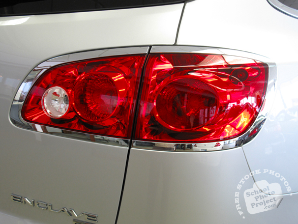 tail light, car, auto, automobile, Buick's Enclave rear light, transportation photos, free foto, free photo, picture, image, free images download, stock photography, stock images, royalty-free image