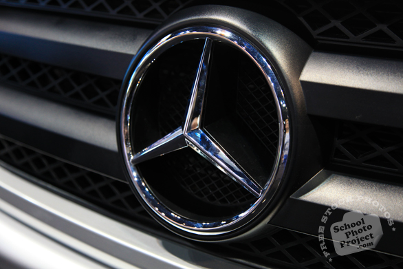 Mercedes Benz symbol, Chicago Auto Show, stock photos, free images, royalty free pictures
