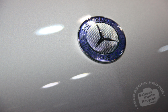 Mercedes Benz logo, classic logo, Chicago Auto Show, stock photos, free images, royalty free pictures