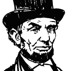Abraham Lincoln, U.S. President, 16th president, portrait, stock illustration, hand drawing, marker sketch, free stock photo, royalty-free image