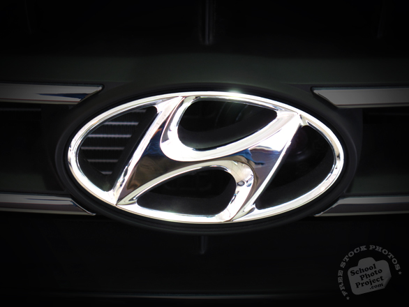 Hyundai, logo, brand, mark, car, automobile identity, free stock photo, free picture, stock photography, royalty-free image