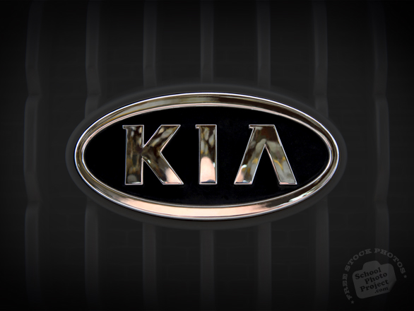 KIA, KIA car, logo, brand, mark, car, automobile identity, free stock photo, free picture, stock photography, royalty-free image