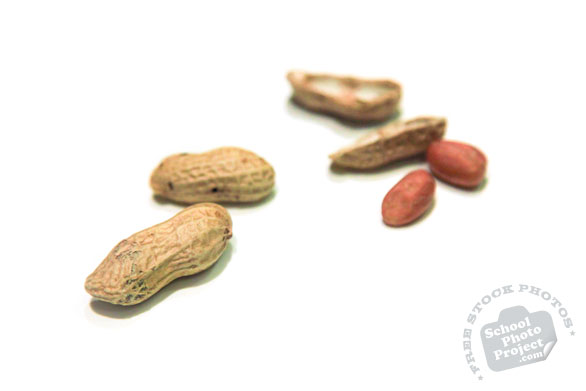 roasted peanuts, cracked open peanut shell, nuts, free stock photo, free image, royalty-free image