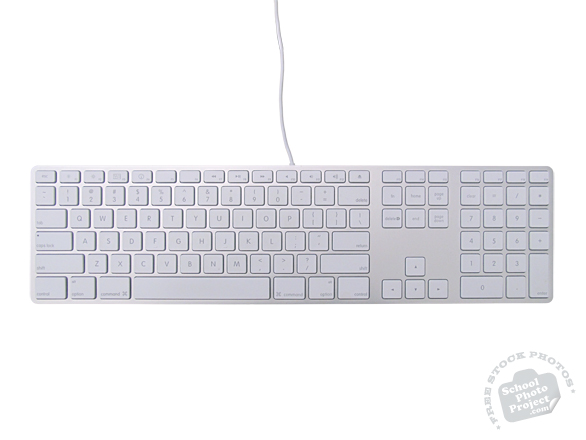 keyboard, computer keyboard, Apple computer keyboard, daily objects, daily items, stock photos, free foto, free photos, free images download, stock photography, stock images, royalty-free image