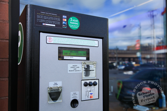 parking pay box, pay station, pay-to-park, parking meter, new parking meter, daily objects, free stock photo, picture, free images download, stock photography, royalty-free image