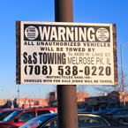 towing warning sign, car towing, unauthorized parking, customers only parking, parking lot, daily objects, free stock photo, picture, free images download, stock photography, royalty-free image