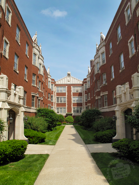 courtyard, apartments, garden, dwellings, vintage architecture, architecture photo, building, free stock photos, free images, royalty-free image