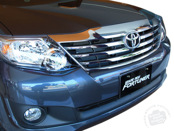 car bumper, car hood, headlight, Toyota Fortuner, Toyota SW4, SUV, free foto, free photo, stock photos, picture, image, free images download, stock photography, stock images, royalty-free image