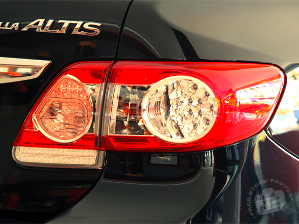 tail light, rearlight, Toyota Altis, Toyota Corolla, car, auto, free foto, free photo, stock photos, picture, image, free images download, stock photography, stock images, royalty-free image