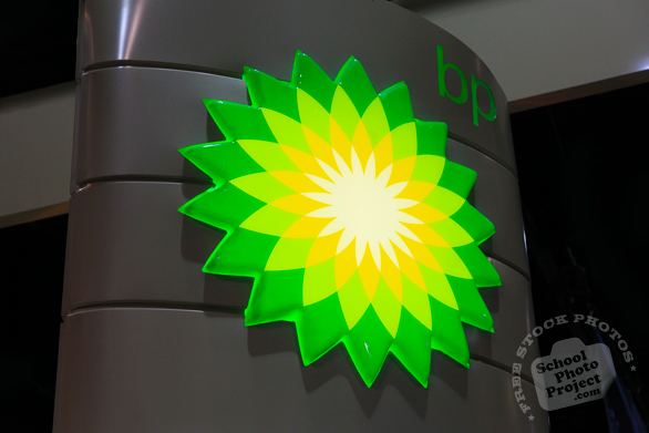 BP, British Petroleum logo, Chicago Auto Show, stock photos, free images, royalty free pictures