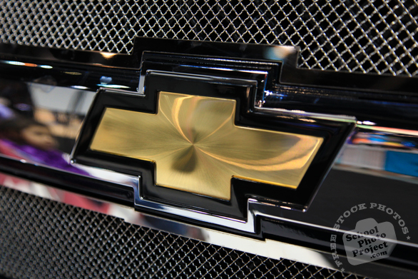 Chevy, Chevrolet logo, Chicago Auto Show, stock photos, free images, royalty free pictures