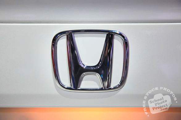 Honda logo brand, Chicago Auto Show, stock photos, free images, royalty free pictures