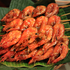 shrimp, shrimp satay, barbecue shrimps, sundanese food, Indonesian local food, food photo, free photo, free stock photo, free picture, royalty-free image