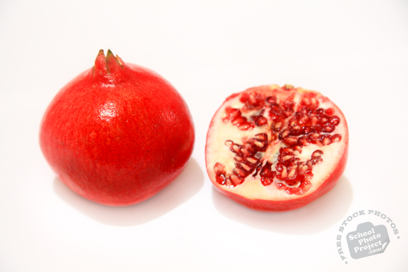 pomegranates, cut pomegranate, pomegranate photo, picture of Pomegranates, fruit photo, free stock photo, free picture, stock photography, stock images, royalty-free image