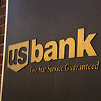 US Bank logo, USBank sign, USBank plaque, corporate identity images, logo photos, brand pictures, logo mark, free photo, stock photos, free images, royalty-free image, photography