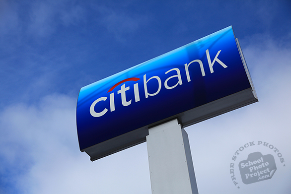 Citibank logo, Citibank sign, Citibank business mark, corporate identity image, logo photo, free logo mark, free stock photo, free picture, royalty-free image