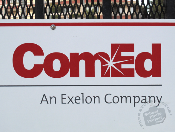 ComEd, logo, brand, identity, electricity, electric power, free stock photo, free picture, stock photography, royalty-free image