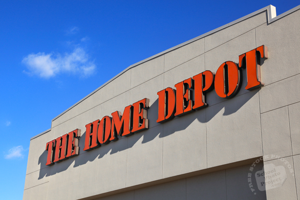 Home Depot, logo, brand, identity, home improvement, free stock photo, free picture, stock photography, royalty-free image