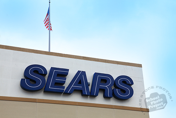 Sears logo, Sears Department Store sign, Sears product mark, corporate identity image, logo photo, free logo mark, free stock photo, free picture, royalty-free image