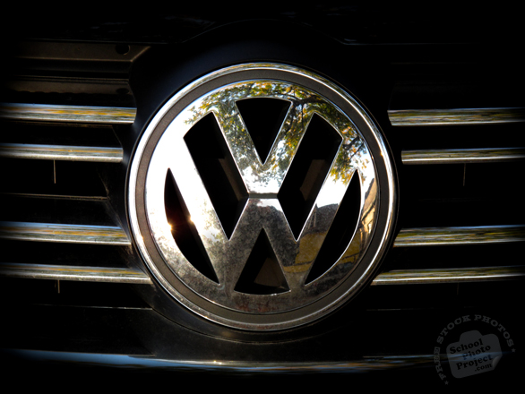 VW, Volkswagen, logo, brand, mark, car, automobile identity, free stock photo, free picture, stock photography, royalty-free image