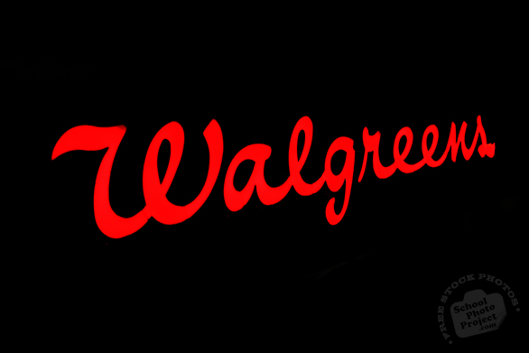 Walgreens, logo, brand, identity, free logo mark, free stock photo, free picture, stock photography, royalty-free image