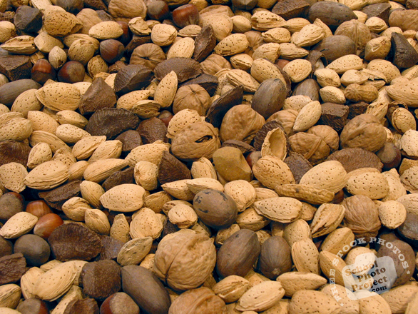 nuts, mixed nuts, pecans, pecan photo, almonds, almond photo, walnuts, walnut photo, nuts picture, free photo, free download, stock photos, royalty-free image