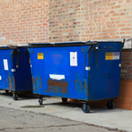 city dumpsters, dumpster cans, trash bin, daily objects, free stock photo, picture, free images download, stock photography, royalty-free image