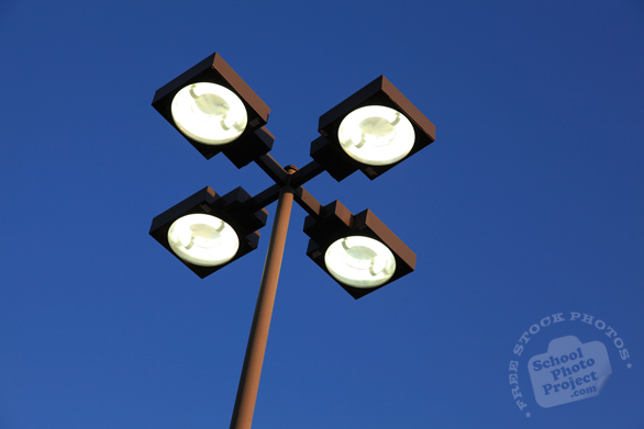 parking lot lighting, street light, daily objects, free stock photo, picture, free images download, stock photography, royalty-free image
