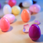 Easter eggs, colorful eggs, egg hunting, pink ribbon, Easter Day, pascha, Christian festival, religious holiday, seasonal picture, holidays celebration, free stock photo, free picture, stock photography, royalty-free image