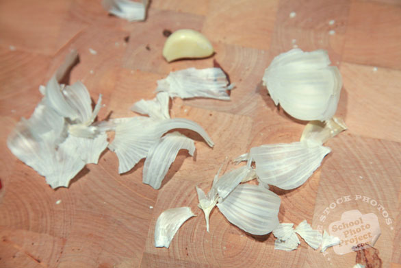 garlic skin, garlic clove, peeled garlic, vegetable photos, veggie, free stock photo, royalty-free image